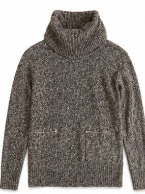 Michael Kors Heather Gray Cowl Neck Sweater
